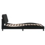 Black velvet bed frame with LED lights 140x190 cm by vidaXL, Beds and slatted bases - Ref: Foro24-3213851, Price: 202,11 €, D...