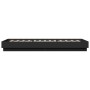 Black engineered wood bed frame 100x200 cm by vidaXL, Beds and slatted bases - Ref: Foro24-839596, Price: 90,45 €, Discount: %