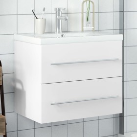 Badezimmermöbel mit integriertem weißen Waschbecken von vidaXL, Badezimmerwaschtische - Ref: Foro24-3278764, Preis: 220,07 €,...