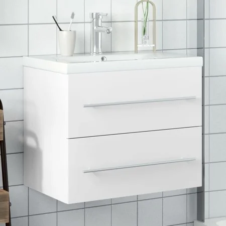 Badezimmermöbel mit integriertem weißen Waschbecken von vidaXL, Badezimmerwaschtische - Ref: Foro24-3278764, Preis: 205,47 €,...