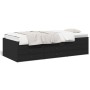 Lounger with black engineered wood drawers 90x200 cm by vidaXL, Beds and slatted bases - Ref: Foro24-3280875, Price: 184,79 €...
