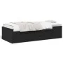 Tumbona con cajones madera de ingeniería negro 90x200 cm de vidaXL, Camas y somieres - Ref: Foro24-3280875, Precio: 184,79 €,...