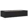 Lounger with black engineered wood drawers 90x200 cm by vidaXL, Beds and slatted bases - Ref: Foro24-3280875, Price: 182,41 €...