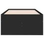 Tumbona con cajones madera de ingeniería negro 90x200 cm de vidaXL, Camas y somieres - Ref: Foro24-3280875, Precio: 184,79 €,...