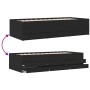Lounger with black engineered wood drawers 90x200 cm by vidaXL, Beds and slatted bases - Ref: Foro24-3280875, Price: 184,79 €...