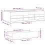 Lounger with black engineered wood drawers 90x200 cm by vidaXL, Beds and slatted bases - Ref: Foro24-3280875, Price: 182,41 €...
