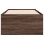 Tumbona con cajones madera ingeniería roble marrón 90x200 cm de vidaXL, Camas y somieres - Ref: Foro24-3280880, Precio: 211,1...