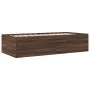 Tumbona con cajones madera ingeniería roble marrón 90x200 cm de vidaXL, Camas y somieres - Ref: Foro24-3280880, Precio: 211,1...