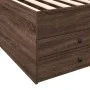 Tumbona con cajones madera ingeniería roble marrón 90x200 cm de vidaXL, Camas y somieres - Ref: Foro24-3280880, Precio: 211,1...