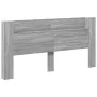 Sonoma-graues LED-Bettkopfteil 200 x 16,5 x 103,5 cm von vidaXL, Kopf- und Fußteile - Ref: Foro24-839271, Preis: 112,00 €, Ra...