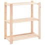 Regal 3 Ebenen 2 Einheiten massives Kiefernholz 150 kg von vidaXL, Industrieregale - Ref: Foro24-3051117, Preis: 76,48 €, Rab...