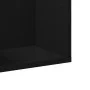 Mueble de pared de madera de ingenieria negro 75x18x16,5 cm de vidaXL, Estantes y estanterías - Ref: Foro24-840431, Precio: 2...