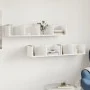 Wall furniture 2 pcs engineered wood white 99x18x16.5 cm by vidaXL, Shelves and shelves - Ref: Foro24-840444, Price: 39,03 €,...