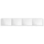 Wall furniture 2 pcs engineered wood white 99x18x16.5 cm by vidaXL, Shelves and shelves - Ref: Foro24-840444, Price: 39,03 €,...