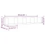Wandmöbel 2 Stk. Holzwerkstoff weiß 99x18x16,5 cm von vidaXL, Regale und Regale - Ref: Foro24-840444, Preis: 39,08 €, Rabatt: %