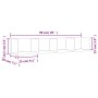 Wandmöbel 2 Stk. Holzwerkstoff weiß 99x18x16,5 cm von vidaXL, Regale und Regale - Ref: Foro24-840444, Preis: 39,63 €, Rabatt: %