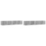 Wandmöbel 2 Einheiten betongrau 99x18x16,5 cm von vidaXL, Regale und Regale - Ref: Foro24-840450, Preis: 37,24 €, Rabatt: %