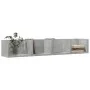 Wall furniture 2 units concrete gray 99x18x16.5 cm by vidaXL, Shelves and shelves - Ref: Foro24-840450, Price: 36,75 €, Disco...