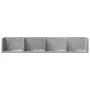 Wall furniture 2 units concrete gray 99x18x16.5 cm by vidaXL, Shelves and shelves - Ref: Foro24-840450, Price: 36,75 €, Disco...