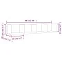 Wandmöbel 2 Einheiten betongrau 99x18x16,5 cm von vidaXL, Regale und Regale - Ref: Foro24-840450, Preis: 36,75 €, Rabatt: %