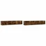 Wall furniture 2 units smoked oak 99x18x16.5 cm by vidaXL, Shelves and shelves - Ref: Foro24-840452, Price: 43,86 €, Discount: %
