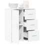 Aparador de madera de ingeniería blanco 60x31x70 cm de vidaXL, Aparadores - Ref: Foro24-840471, Precio: 85,00 €, Descuento: %