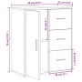 Aparador de madera de ingeniería blanco 60x31x70 cm de vidaXL, Aparadores - Ref: Foro24-840471, Precio: 85,00 €, Descuento: %