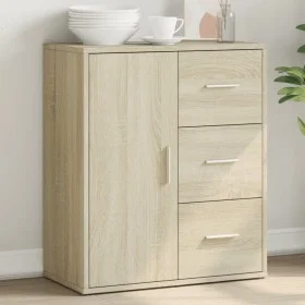 Sideboard aus Sonoma-Eichenholzwerkstoff, 60 x 31 x 70 cm von vidaXL, Sideboards - Ref: Foro24-840473, Preis: 81,26 €, Rabatt: %