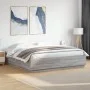 Sonoma gray engineered wood bed frame 180x200 cm by vidaXL, Beds and slatted bases - Ref: Foro24-3209686, Price: 164,57 €, Di...
