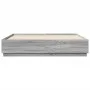 Sonoma gray engineered wood bed frame 180x200 cm by vidaXL, Beds and slatted bases - Ref: Foro24-3209686, Price: 164,57 €, Di...