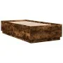 Smoked oak engineered wood bed frame 90x190 cm by vidaXL, Beds and slatted bases - Ref: Foro24-3209755, Price: 108,20 €, Disc...