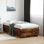 Smoked oak engineered wood bed frame 90x190 cm by vidaXL, Beds and slatted bases - Ref: Foro24-3209755, Price: 108,20 €, Disc...