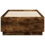 Smoked oak engineered wood bed frame 90x190 cm by vidaXL, Beds and slatted bases - Ref: Foro24-3209755, Price: 108,20 €, Disc...