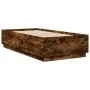 Smoked oak engineered wood bed frame 90x190 cm by vidaXL, Beds and slatted bases - Ref: Foro24-3209755, Price: 108,20 €, Disc...