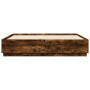 Smoked oak engineered wood bed frame 200x200cm by vidaXL, Beds and slatted bases - Ref: Foro24-3209678, Price: 170,43 €, Disc...