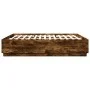 Smoked oak engineered wood bed frame 200x200cm by vidaXL, Beds and slatted bases - Ref: Foro24-3209678, Price: 167,95 €, Disc...