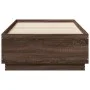 Oak brown engineered wood bed frame 90x190 cm by vidaXL, Beds and slatted bases - Ref: Foro24-3209757, Price: 111,56 €, Disco...