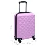 Hard suitcase with pink ABS wheels by vidaXL, Suitcases - Ref: Foro24-92419, Price: 66,68 €, Discount: %