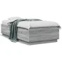 Sonoma gray wood bed frame with LED lights 90x190 cm by vidaXL, Beds and slatted bases - Ref: Foro24-3209665, Price: 132,31 €...