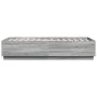 Sonoma gray wood bed frame with LED lights 90x190 cm by vidaXL, Beds and slatted bases - Ref: Foro24-3209665, Price: 132,31 €...