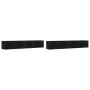 Wall furniture 2 pcs engineered wood black 99x18x16.5cm by vidaXL, Shelves and shelves - Ref: Foro24-840446, Price: 38,50 €, ...