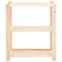 3-level shelf, 3 units, solid pine wood, 150 kg by vidaXL, Industrial shelving - Ref: Foro24-3051118, Price: 136,95 €, Discou...