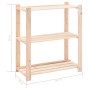 3-stöckiges Regal 3 Stück Massives Zirbenholz 150 kg von vidaXL, Industrieregale - Ref: Foro24-3051118, Preis: 114,91 €, Raba...