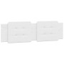 Bed frame with LED light white synthetic leather 180x200cm by vidaXL, Beds and slatted bases - Ref: Foro24-3214125, Price: 24...