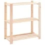 Shelving 3 levels 10 units solid pine wood 150 kg by vidaXL, Industrial shelving - Ref: Foro24-3051120, Price: 419,16 €, Disc...