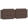 Bed frame with LED lights brown PE leather 160x200 cm by vidaXL, Beds and slatted bases - Ref: Foro24-3214119, Price: 233,63 ...