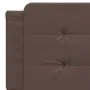 Bed frame with LED lights brown PE leather 160x200 cm by vidaXL, Beds and slatted bases - Ref: Foro24-3214119, Price: 233,63 ...