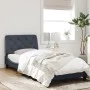 Dark gray velvet bed frame with headboard 90x190cm by vidaXL, Beds and slatted bases - Ref: Foro24-3207894, Price: 155,39 €, ...