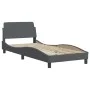 Dunkelgrauer Samtbettrahmen mit Kopfteil 90 x 190 cm von vidaXL, Betten und Lattenroste - Ref: Foro24-3207894, Preis: 155,39 ...