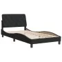 Estructura de cama con cabecero de terciopelo negro 100x200 cm de vidaXL, Camas y somieres - Ref: Foro24-3207907, Precio: 128...